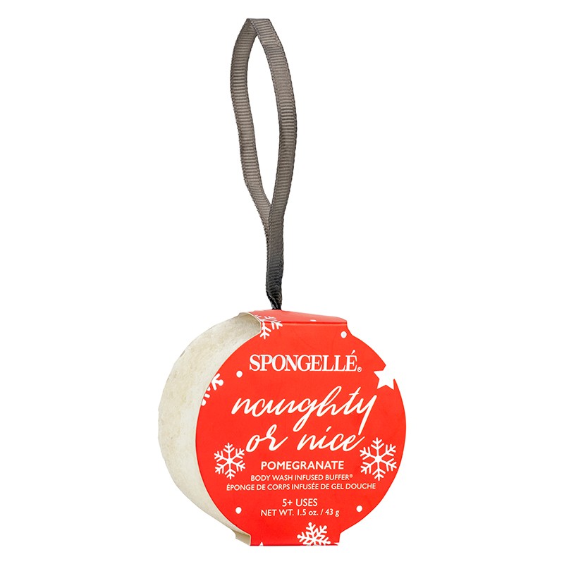 Holiday Ornament 5+ - Naughty or Nice/Pomegranate