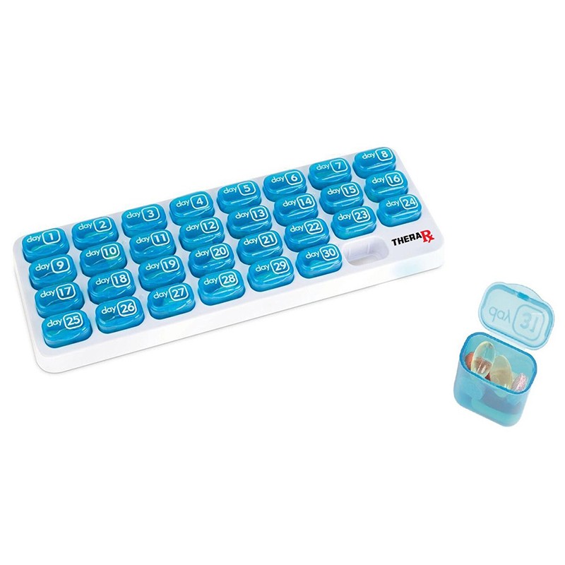 31 Day Pill & Vitamin Organizer with Removable Pods