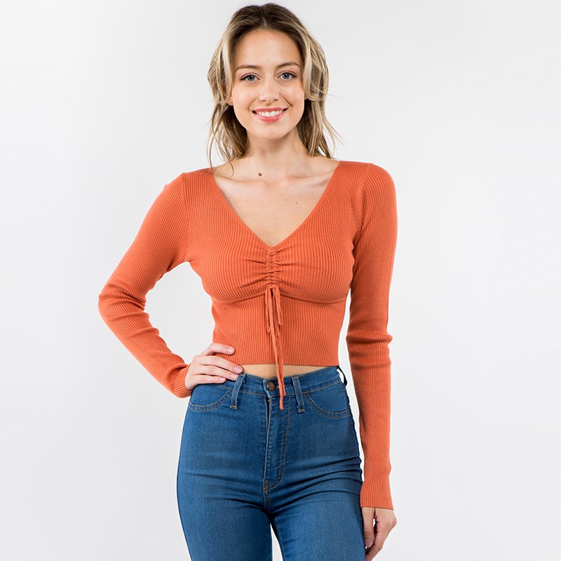 Veronica Cinched V-Neck - S/M