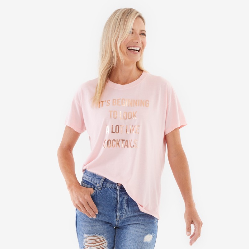 Cocktails Tee - XS