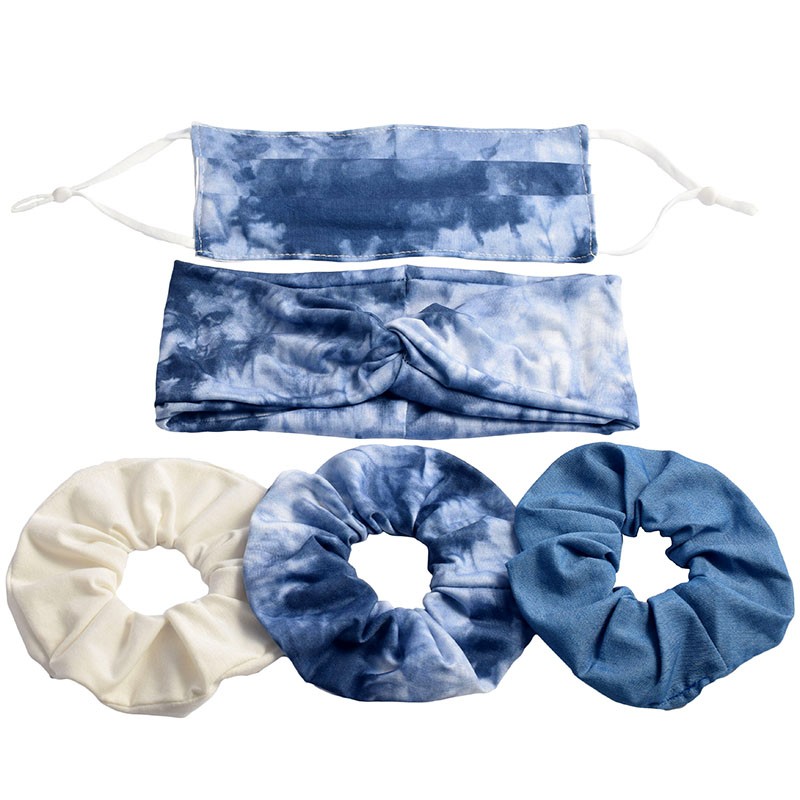 Fashion Hair Accessory Bundle + Matching Face Mask