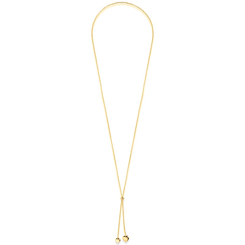 Heart Drop Bolo Necklace