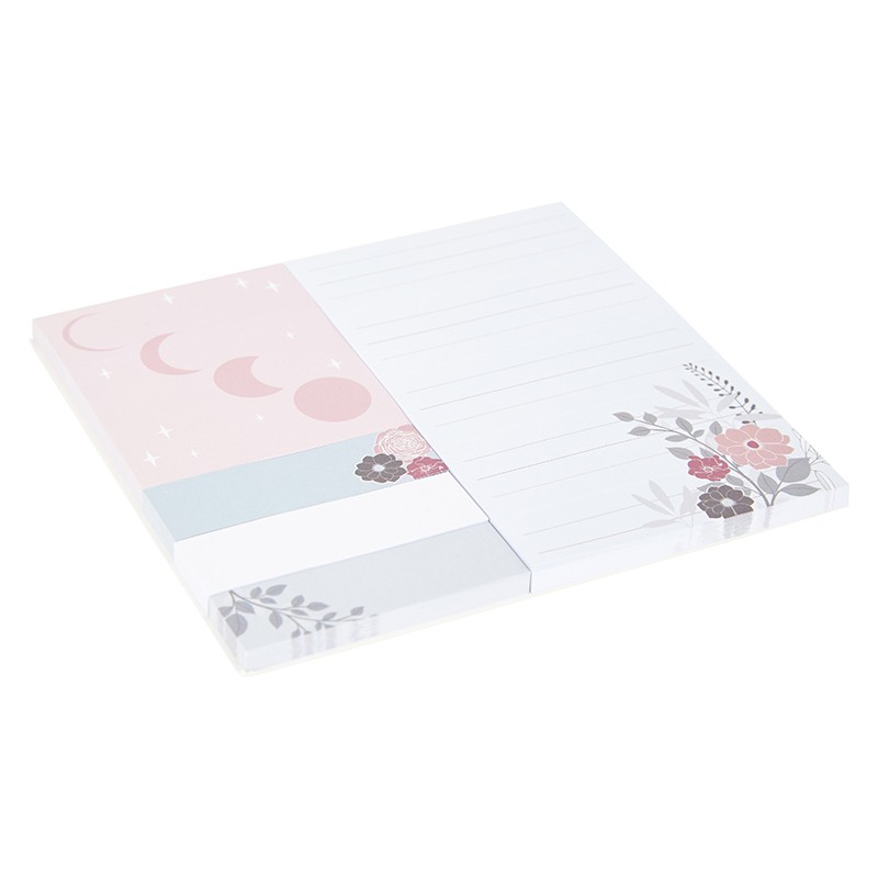 Sticky Note Pad - Floral Moon Collection