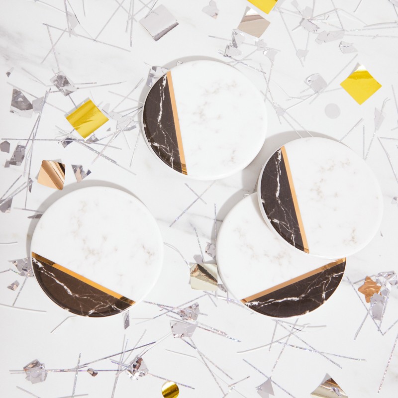 Marble Coasters - Set of 4