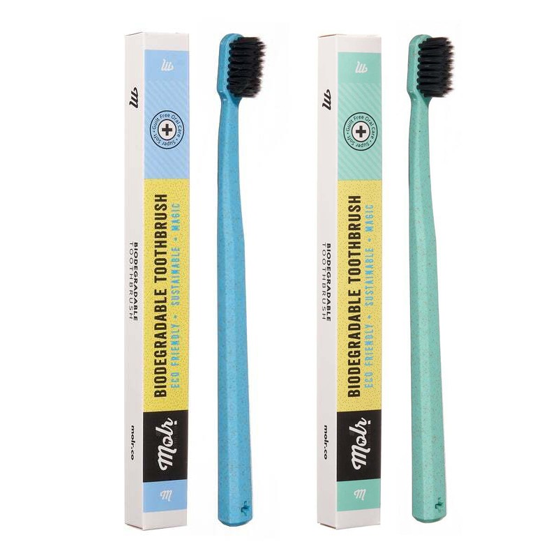 Biodegradable Toothbrushes - Set of 2