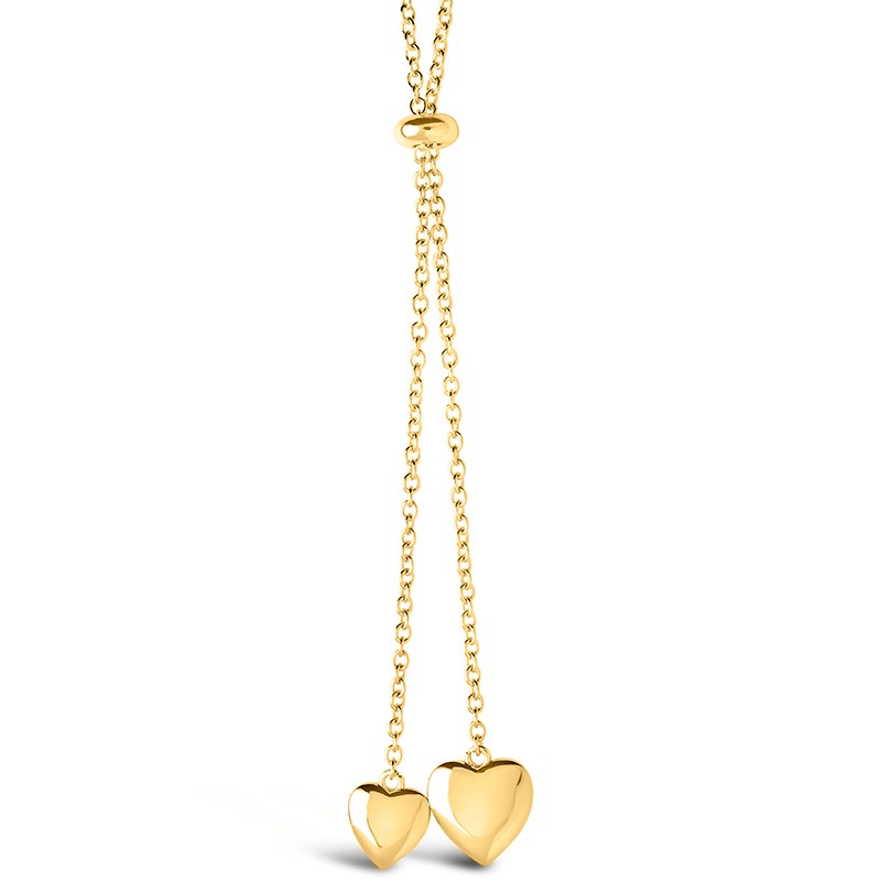 Heart Drop Bolo Necklace