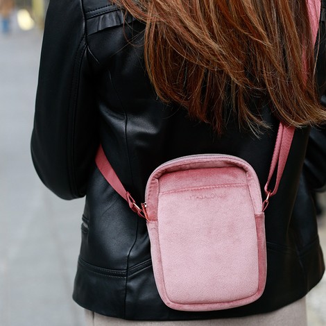 【BOK PLACE】Suede Fleece Crop Jacket Mini Cross Bag Set Amazon.com | Mini Everywhere Belt Bag Fleece Sherpa Small