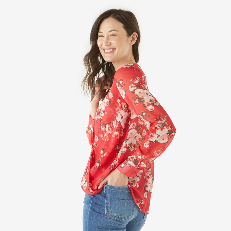 Sydni Surplice Blouse - L