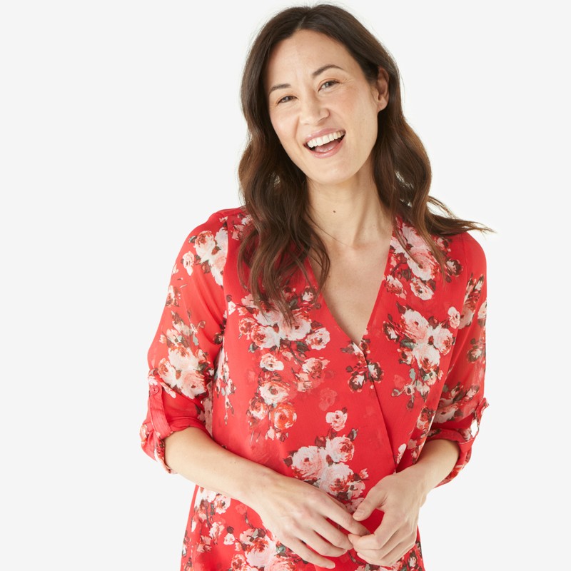 Sydni Surplice Blouse - L