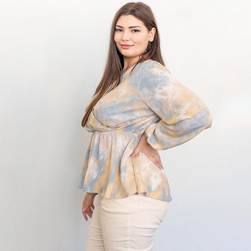 Out of My Dreams Surplice Top - 1X