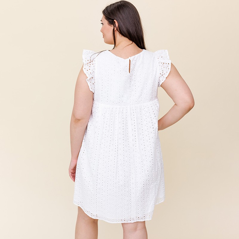 Eyelet Baby Doll Dress - 2X