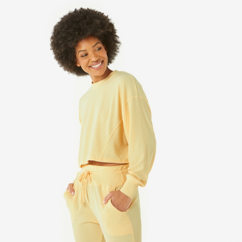 Sunbeam Ribbed Pullover - L