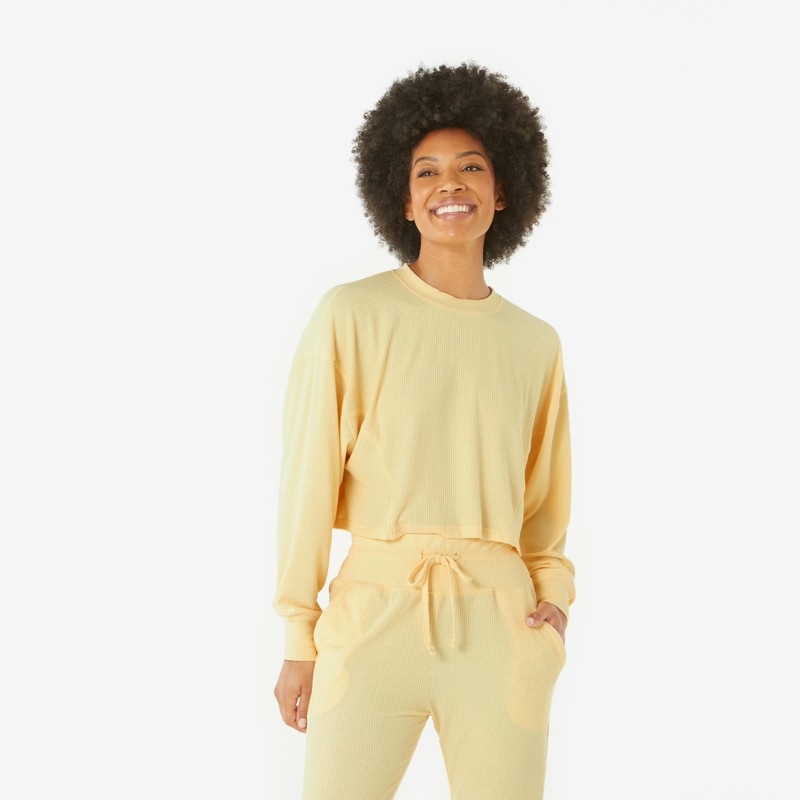Sunbeam Ribbed Pullover - L