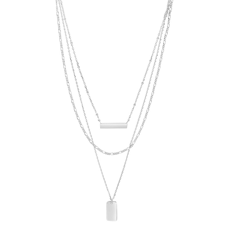 Triple Layered Bar Necklace
