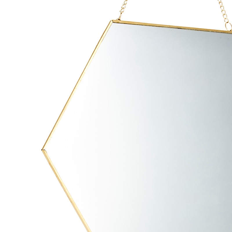 Hexagon Hanging Mirror