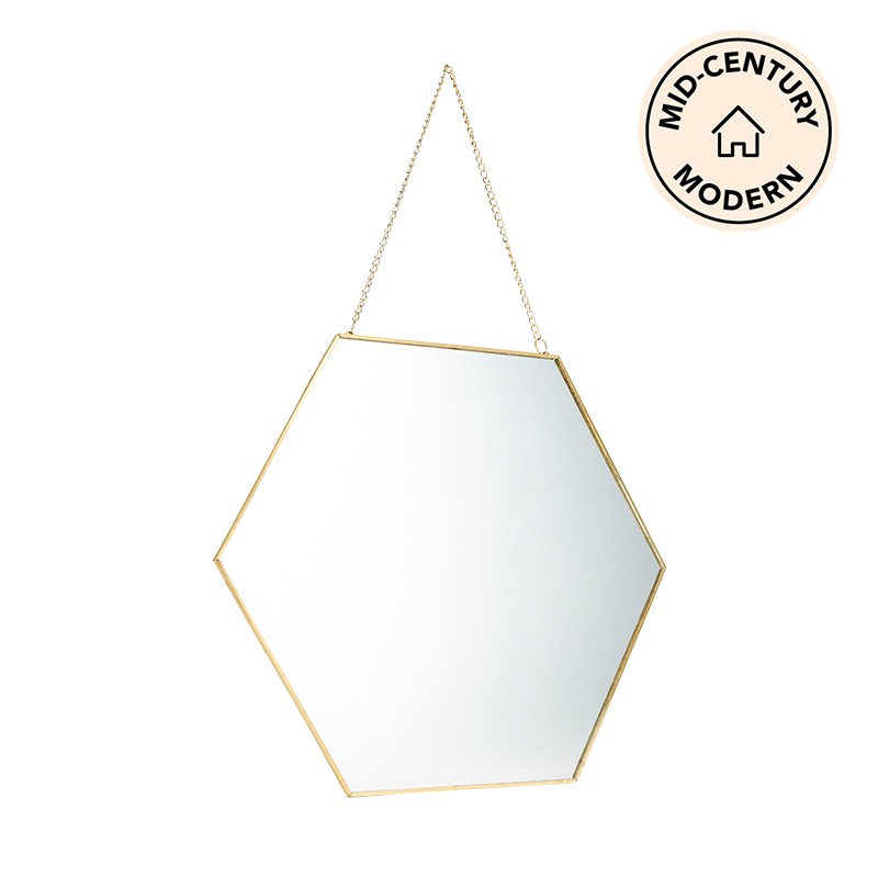 Hexagon Hanging Mirror