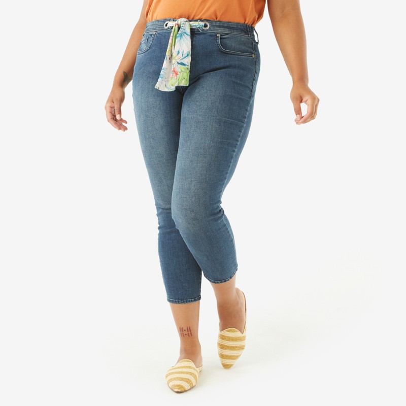 Alina Ankle Pant with Scarf - 16W