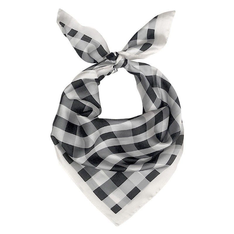 Tonal Checkered Bandana