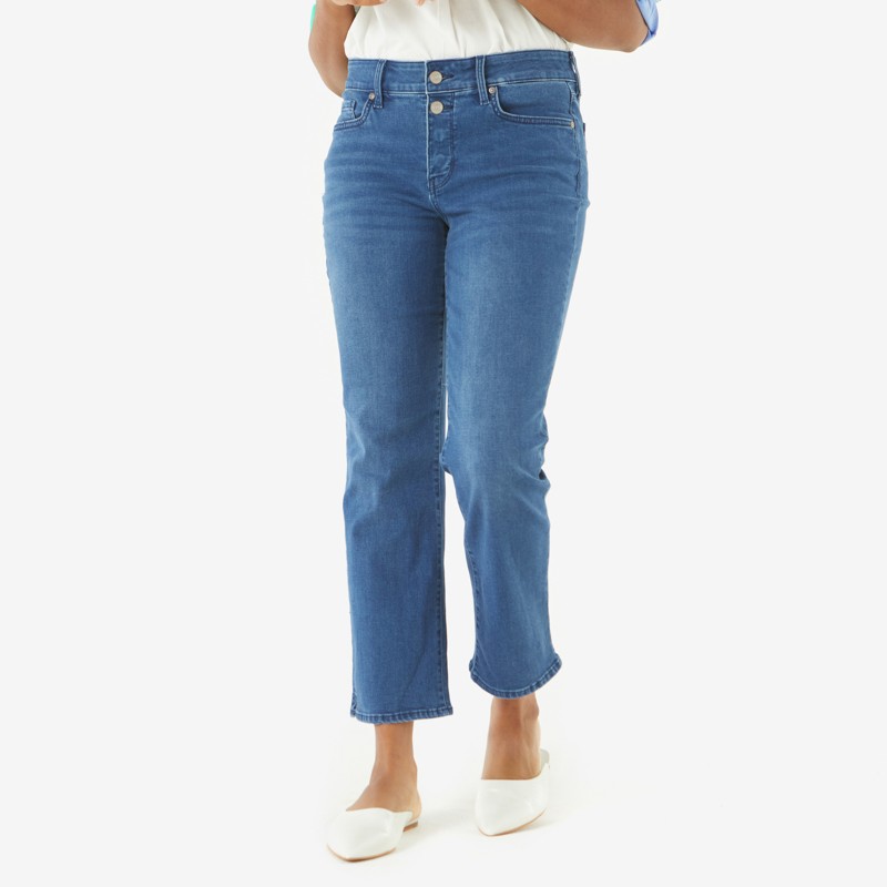 Marilyn Ankle Slit Denim - 6