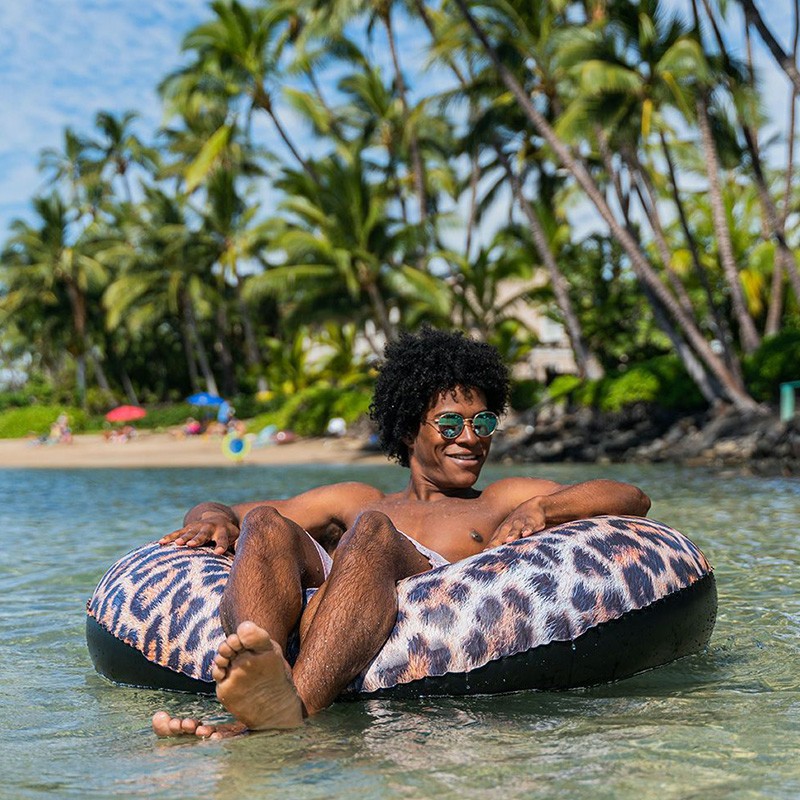 Safari Collection 48" Leopard Pool Tube - 2 Pack