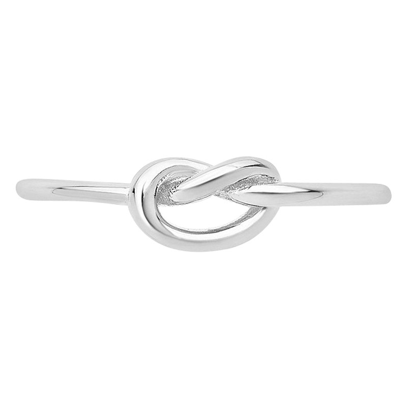 Sterling Silver Thin Love Knot Ring