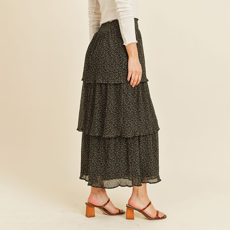 Lucy Layered Floral Skirt
