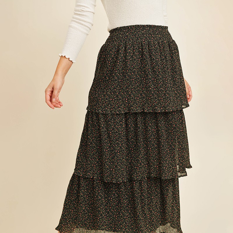 Lucy Layered Floral Skirt
