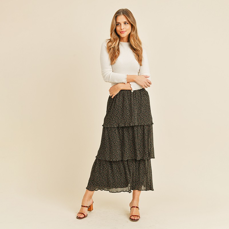 Lucy Layered Floral Skirt