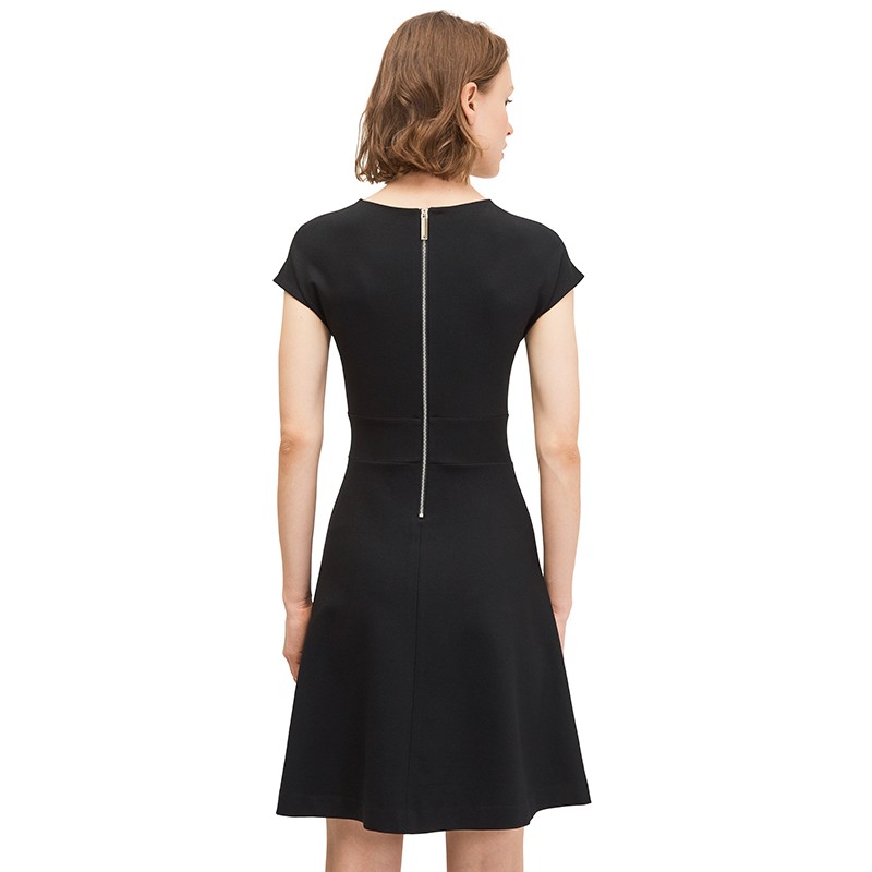 Ponte V-Neck Dress - XS
