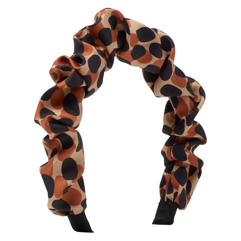 Dotty Leopard Ruched Headband