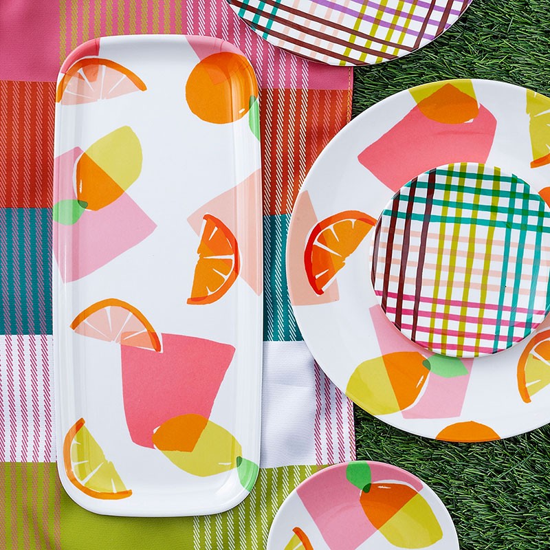 Picnic Blanket, Rainbow Plaid