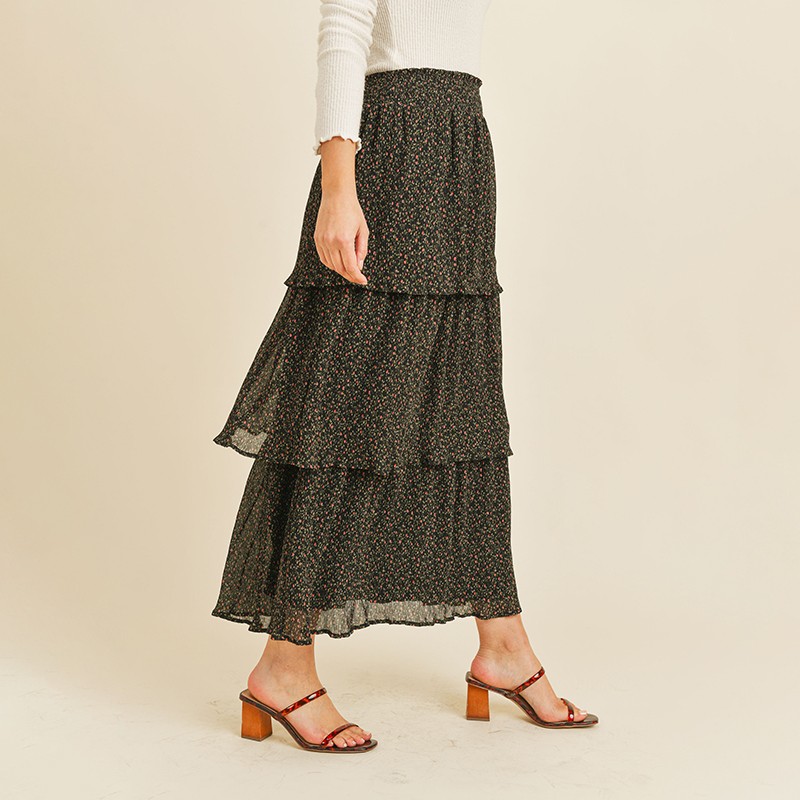 Lucy Layered Floral Skirt