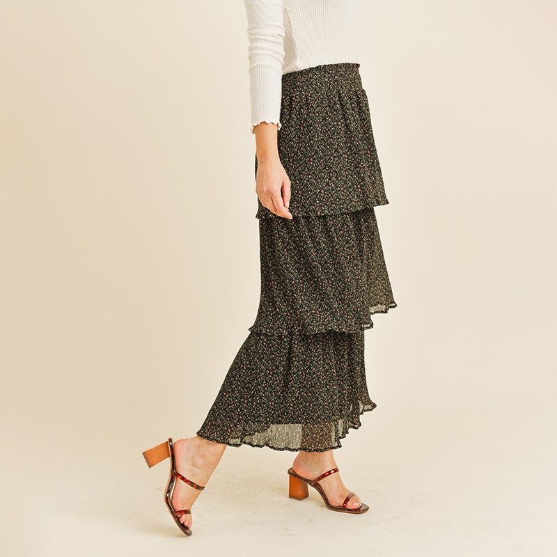 Lucy Layered Floral Skirt