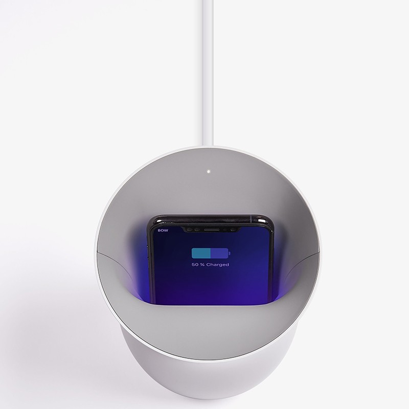 Oblio Wireless Charging Station & Sanitizer