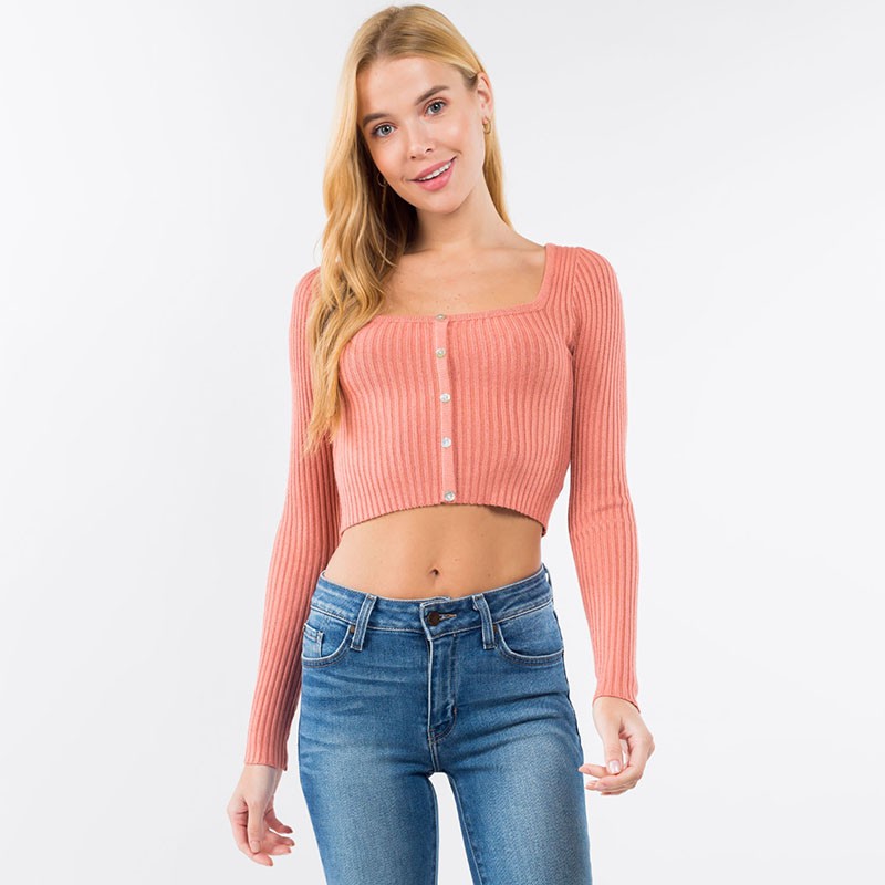 Ashley Square Neck Cardigan - M/L