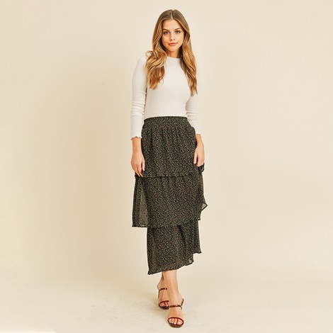 Lucy Layered Floral Skirt by Paper Crane - FabFitFun