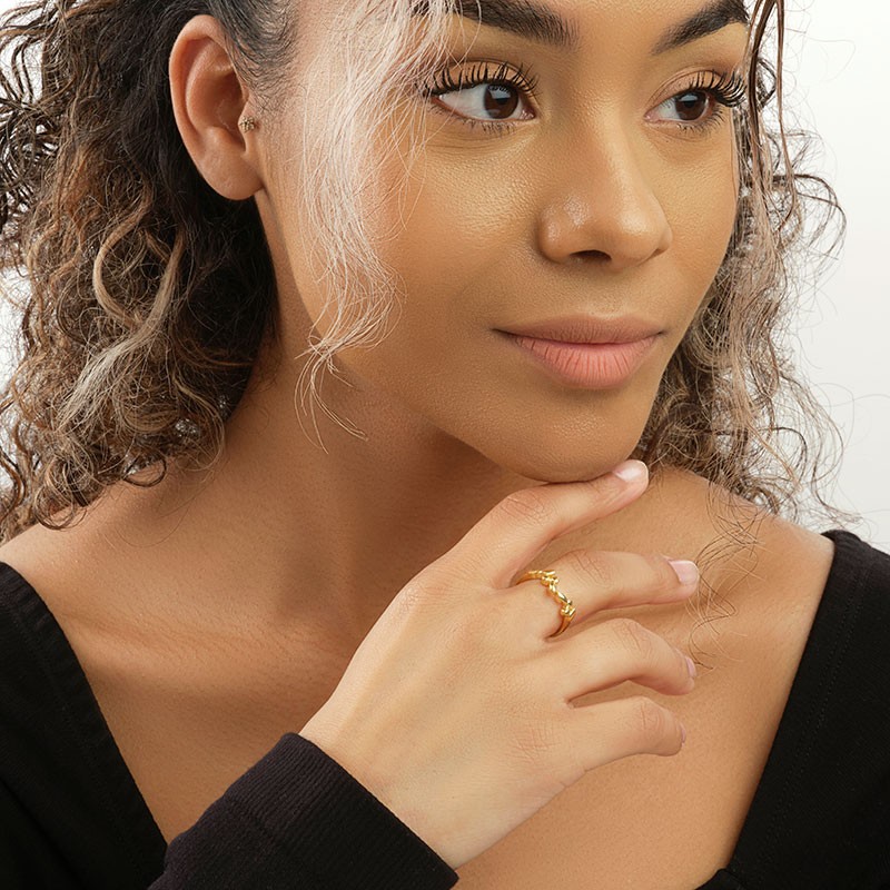 Sterling Silver Ivy Open Band Ring