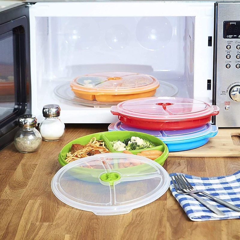 3-Section Microwave Container