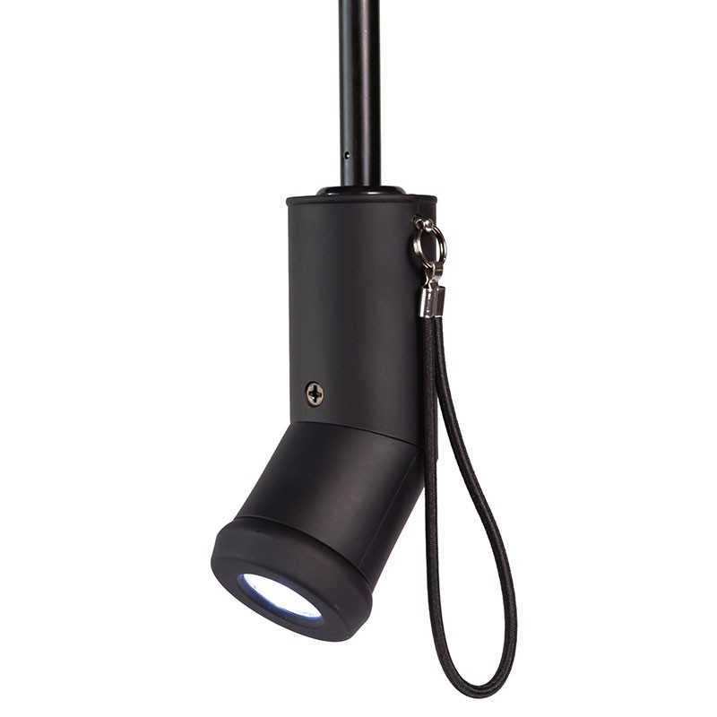 Raintorch Umbrella with Pivoting Flashlight