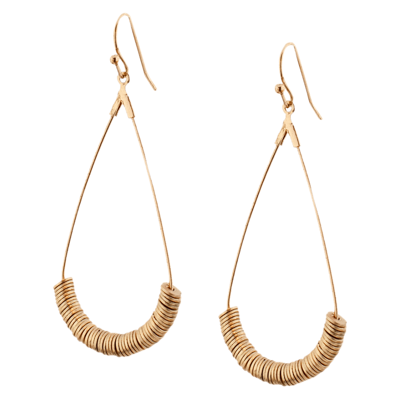 Disc Drop Earrings