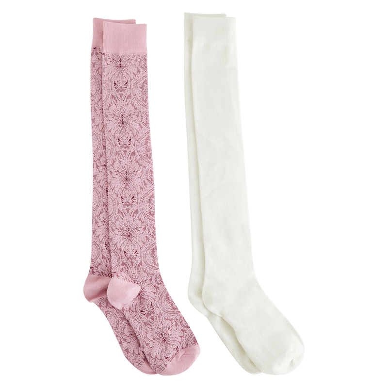 Rita Over the Knee Boot Socks - Set of 2 -  Lavender Combo