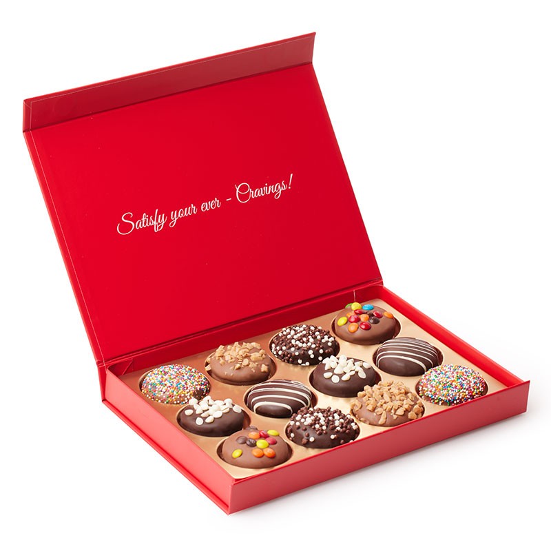 Gourmet Chocolate Double Stuffed Sandwich Cookies With Gift Box