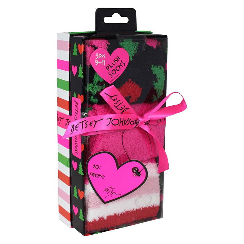 3 Pack Christmas Plush Socks