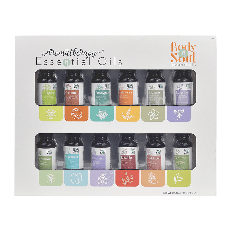 100% Pure Natural Aromatherapy Essential Oils (12 Pack)