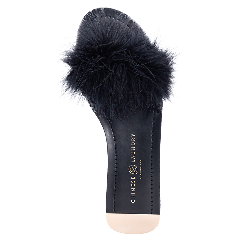 Zoey Marabou Feather Slide - 7.5