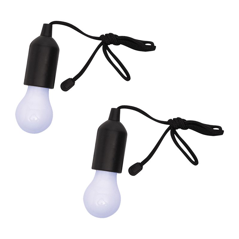 Light Anywhere LED Lightbulb with Pull Cord (2 Pack)