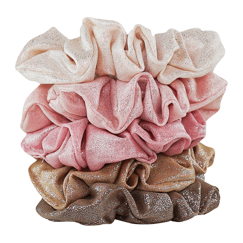 Metallic Scrunchies - 5 Piece