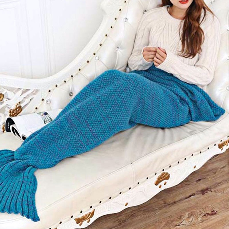Crochet Mermaid Tail Blanket