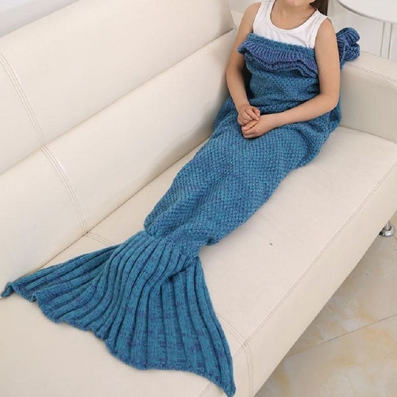Crochet Mermaid Tail Blanket