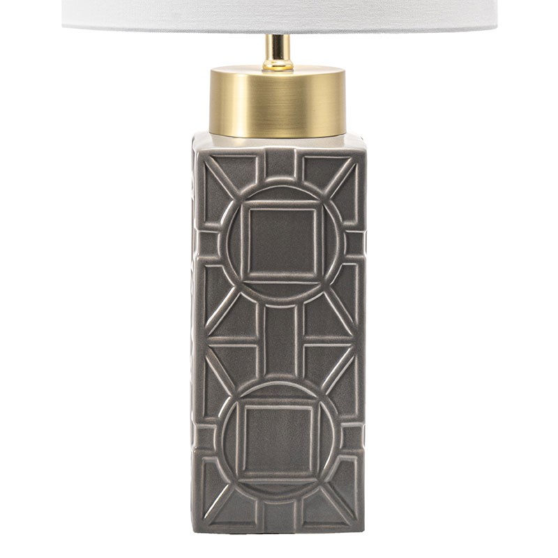 Emblem 29" Ceramic Steel Table Lamp